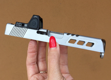 Custom Designed Slide For Glock 19 GEN 1,2,3, Polymer80 - RMR Cut For Trijicon Sight