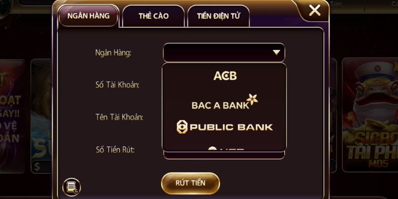 Rút tiền thuận tiện mọi lúc mọi nơi